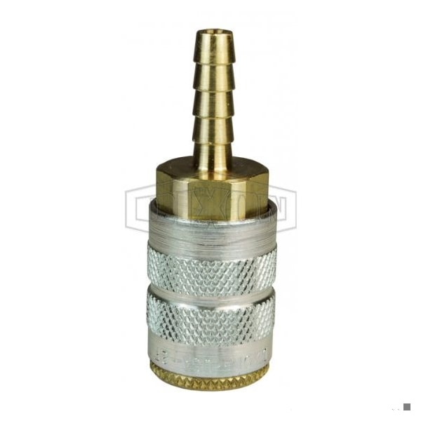 F Series Industrial Quick Disconnect Pneumatic Manual Coupler, 1/4 in Nominal, 300 psi Pressure, Bra